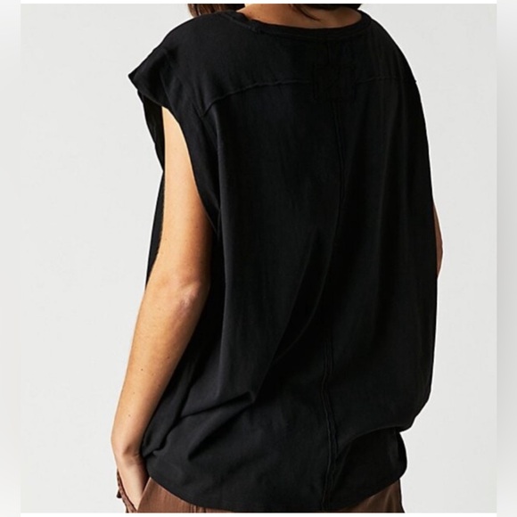 Free People We The Free Naomi Tee in Black - Picture 2 of 4